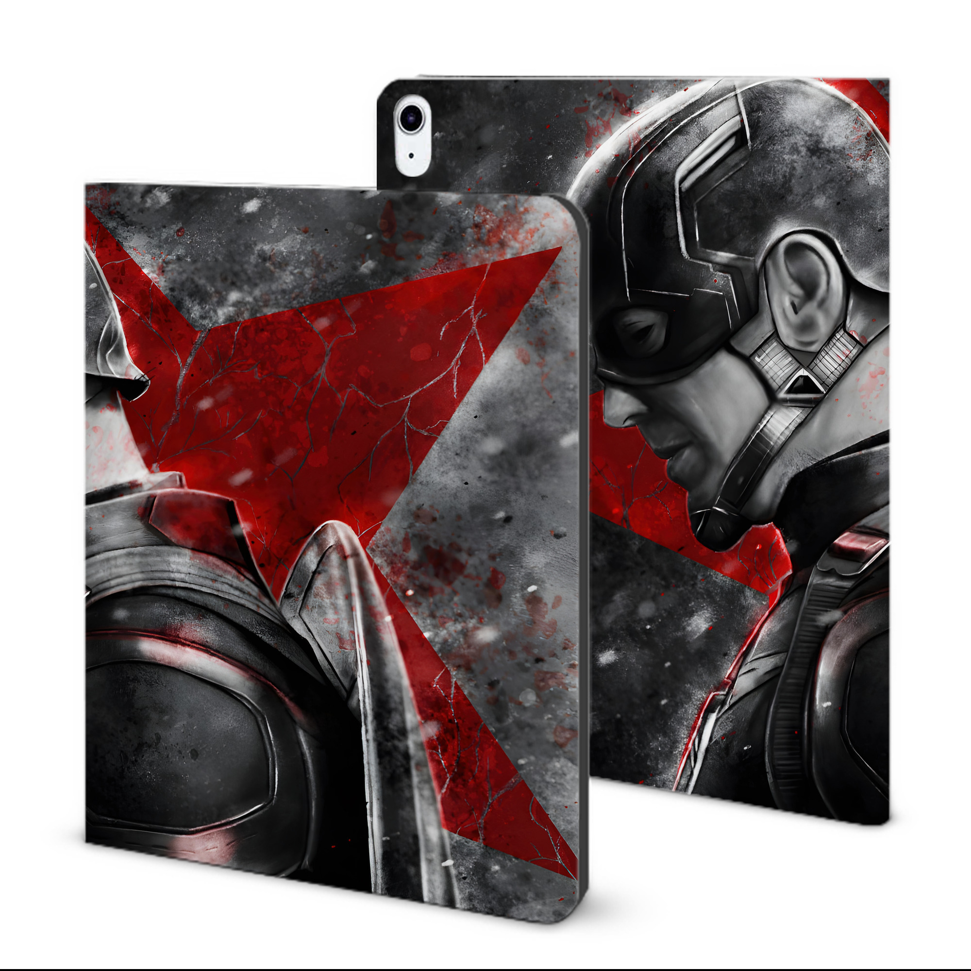 （画像用） アベンジャーズ The Avengers IPad ケース ブック型 PUレザー TPU 耐衝撃 軽量 薄型 ペン収納なし 全面保護 IPad 各モデル対応